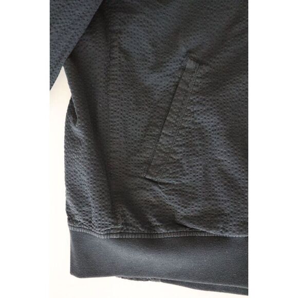 Stussy 115279 Men's Sz Small Navy Full Zip Seersucker Bomber Jacket - Picture 11 of 13